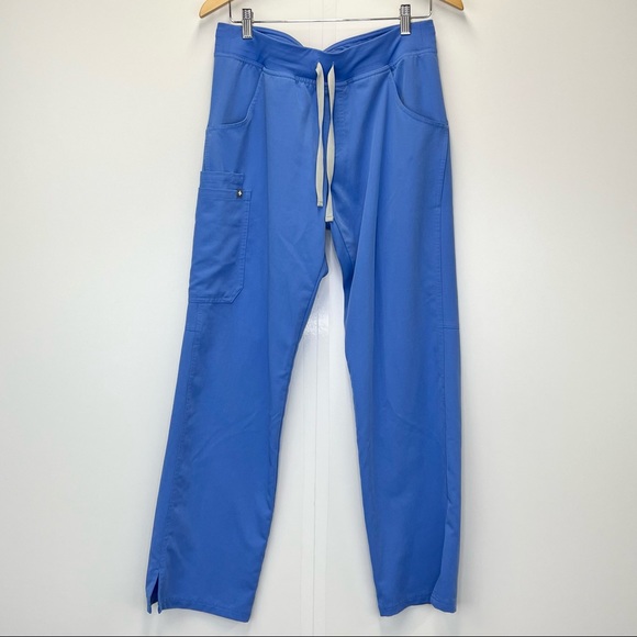 FIGS Kade Cargo Scrub Pants Ceil Blue - Picture 5 of 11